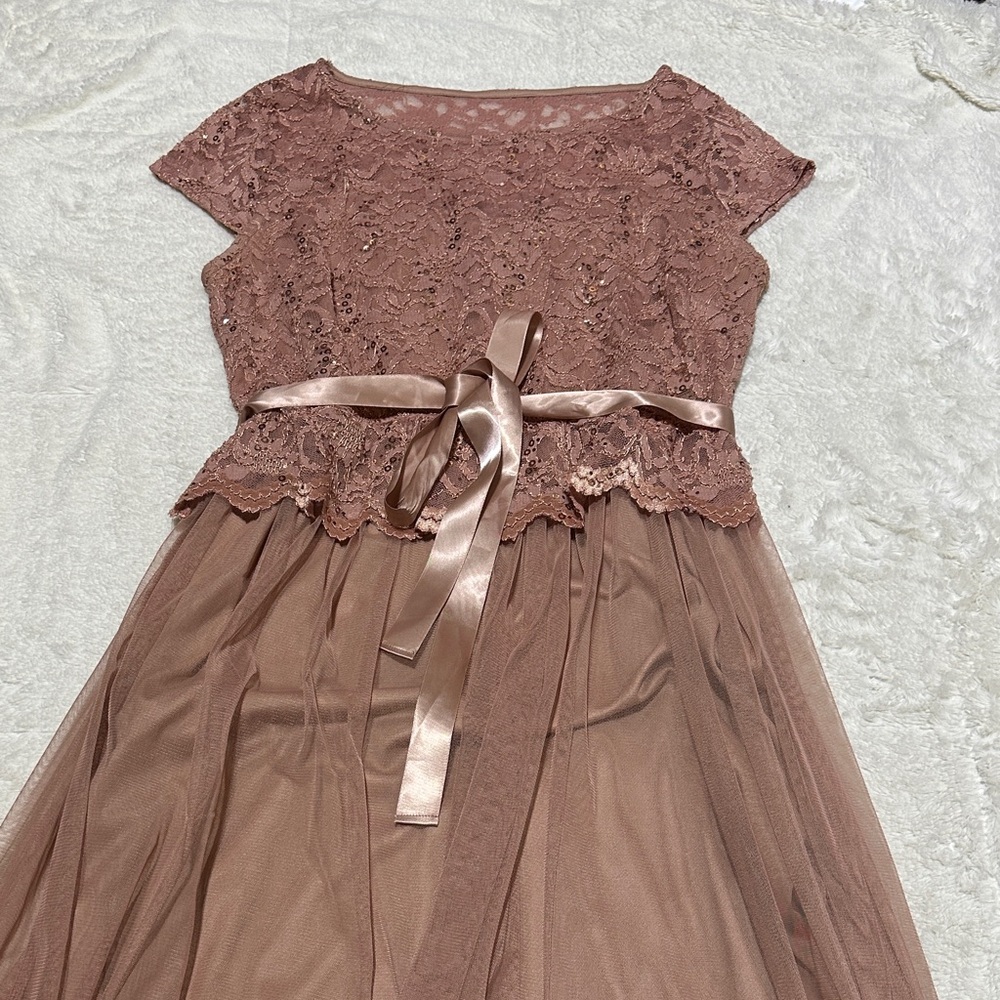Candalite Petite | size PLarge | champagne dress - Picture 2 of 8